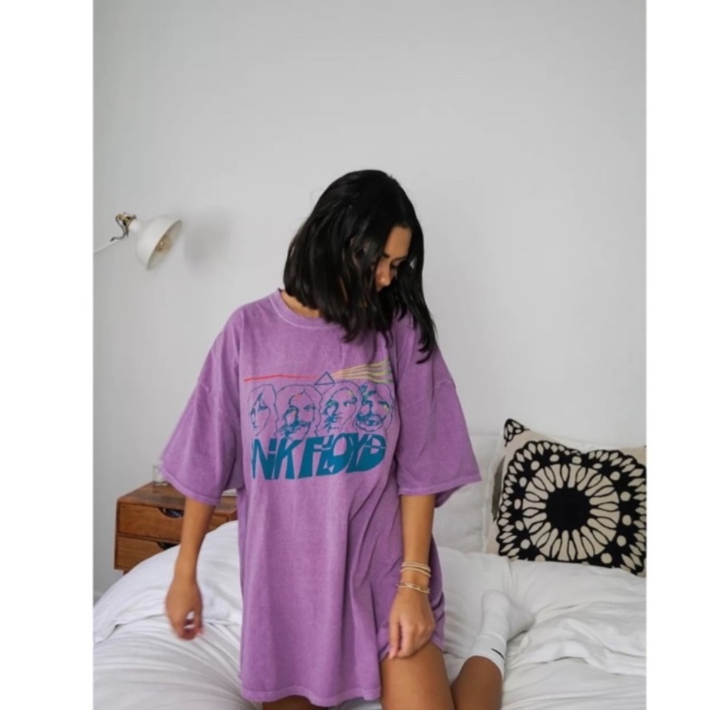 urban outfitters tshirt dress pink floyd